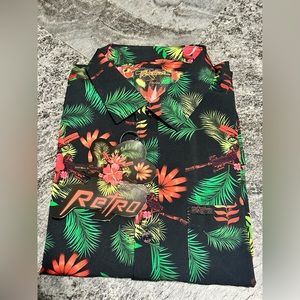 Retro tropics hawaiian shirt